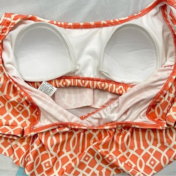 ANTONIO Melani SC Flutter Bikini Bra Top In Guava Woman’s Size Small NWT - Picture 7 of 10